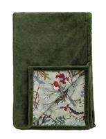 Argos Home Robin Christmas Velvet Throw-Sage -150x200cm