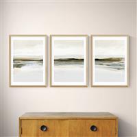 East End Prints Winter Landscape Oak Frame Art Print - A2