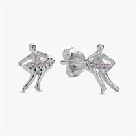 Revere Sterling Silver Ballerina Stud Earrings
