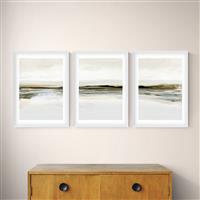 East End Prints Winter Landscape White Frame Art Print - A3