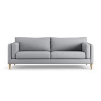 Habitat Newington Fabric 4 Seater Sofa - Grey - Ash Leg