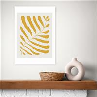 East End Prints Yellow Plant Art Print - A3