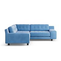 Habitat Hendricks Reversible Corner Sofa -Sky Blue-Black Leg