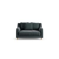Habitat Swift Fabric Cuddle Chair - Charcoal - Ash Leg