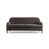 Habitat Frome Velvet 3 Seater Sofa - Slate Grey - Dark Leg