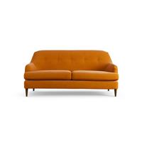 Habitat Frome Fabric 2 Seater Sofa - Orange - Dark Leg