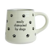 Argos Home Easily Distracted By Dogs Mug - 410ml