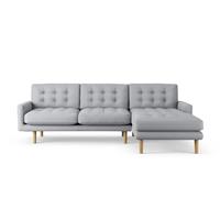 Habitat Fenner Right Hand Corner Sofa - Grey - Ash Leg