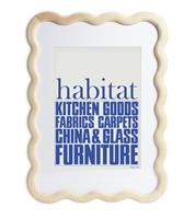 Habitat 60 Wavy Wooden Picture Frame - Natural - A3
