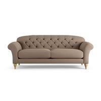 Habitat Brooker Fabric 4 Seater Sofa - Biscuit - Ash Leg