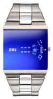 STORM New Remi Square Stainless Steel Blue Dial Watch