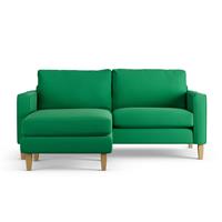 Habitat Flint Fabric Reversible Corner Sofa - Emerald Green