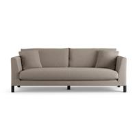 Habitat Aston Fabric 4 Seater Sofa - Mocha - Black Leg