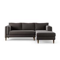 Habitat Newington Right Hand Corner Sofa - Grey - Dark Leg