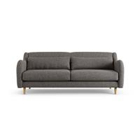 Habitat Turnmill Fabric 3 Seater Sofa - Charcoal - Ash Leg