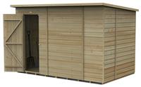 Forest Beckwood Shiplap Windowless Pent Shed - 10 x 6ft