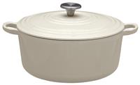 Habitat 5.3 Litre Cast Iron Casserole Dish - Cream