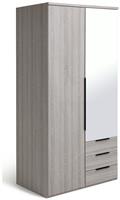 Argos Home Hallingford 2 Door 3 Drawer Wardrobe- White Gloss