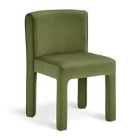 Habitat Bastian Velvet Dining Chair - Green