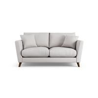Habitat Lomond Fabric 2 Seater Sofa - Natural - Dark Leg