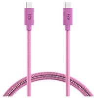Juice 2m USB Type-C to USB Type-C Charging Cable - Pink