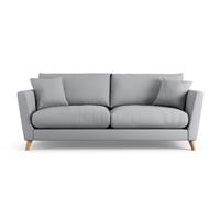 Habitat Lomond Fabric 4 Seater Sofa - Grey - Ash Leg