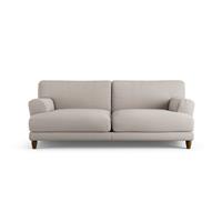 Habitat Askem Fabric 3 Seater Sofa - Stone - Dark Leg