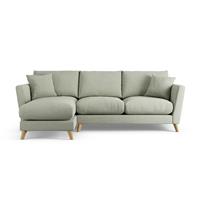 Habitat Lomond Left Hand Corner Sofa - Sage Green - Ash Leg
