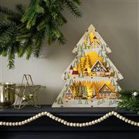 Argos Home Light Up Village Tree Christmas Decoration