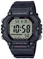 Casio Grey Dial Black Strap Digital Watch