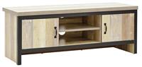 GFW Boston 2 Door TV Unit - Oak