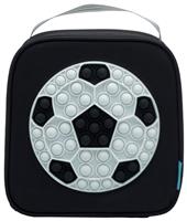 Smash Football Pop It Black Lunch Bag