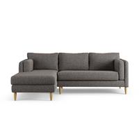 Habitat Newington Left Hand Corner Sofa - Charcoal - Ash Leg