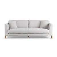 Habitat Aston Fabric 4 Seater Sofa - Natural - Ash Leg