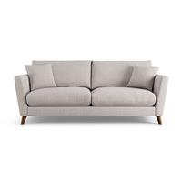 Habitat Lomond Fabric 4 Seater Sofa - Natural - Dark Leg