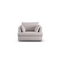 Habitat Holmfirth Fabric Cuddle Chair - Natural