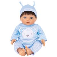 Tiny Treasures Baby Doll in Blue Bear Outfit - 17inch/44cm