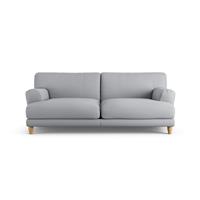 Habitat Askem Fabric 3 Seater Sofa - Grey - Ash Leg