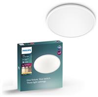 Philips Super Slim LED Flush to Ceiling Light - White