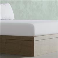 Panda Bamboo White Fitted Sheet - Double