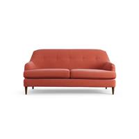 Habitat Frome Fabric 2 Seater Sofa - Papaya - Dark Leg