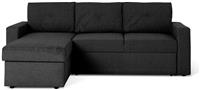 Habitat Parker Left Hand Chaise Sofa Bed - Charcoal