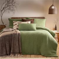 Yard Ribble Cotton Wash Khaki Bedding Set - King size