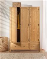 Habitat Finchley 3 Door Wardrobe - Oak