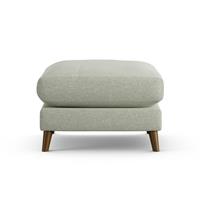 Habitat Lomond Fabric Footstool - Sage Green - Dark Leg