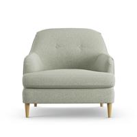 Habitat Frome Fabric Armchair - Sage Green - Ash Leg