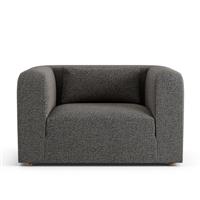 Habitat Lars Fabric Cuddle Chair - Charcoal