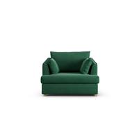 Habitat Holmfirth Fabric Cuddle Chair - Green