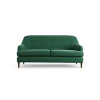 Habitat Frome Fabric 2 Seater Sofa - Green - Dark Leg