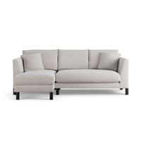 Habitat Aston Left Hand Corner Sofa - Natural - Black Leg